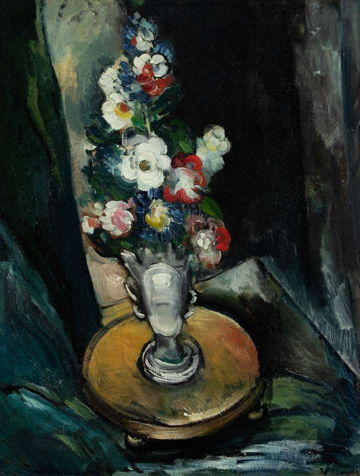 Le Guéridon au vase de fleurs